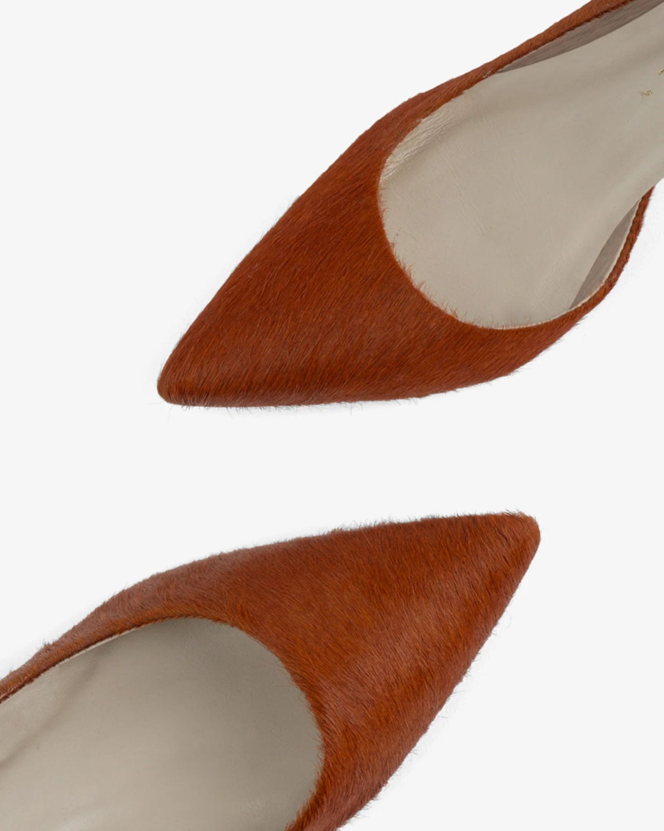 INTENTIONALLY BLANK Costa Cowhide Kitten Heel in Chestnut