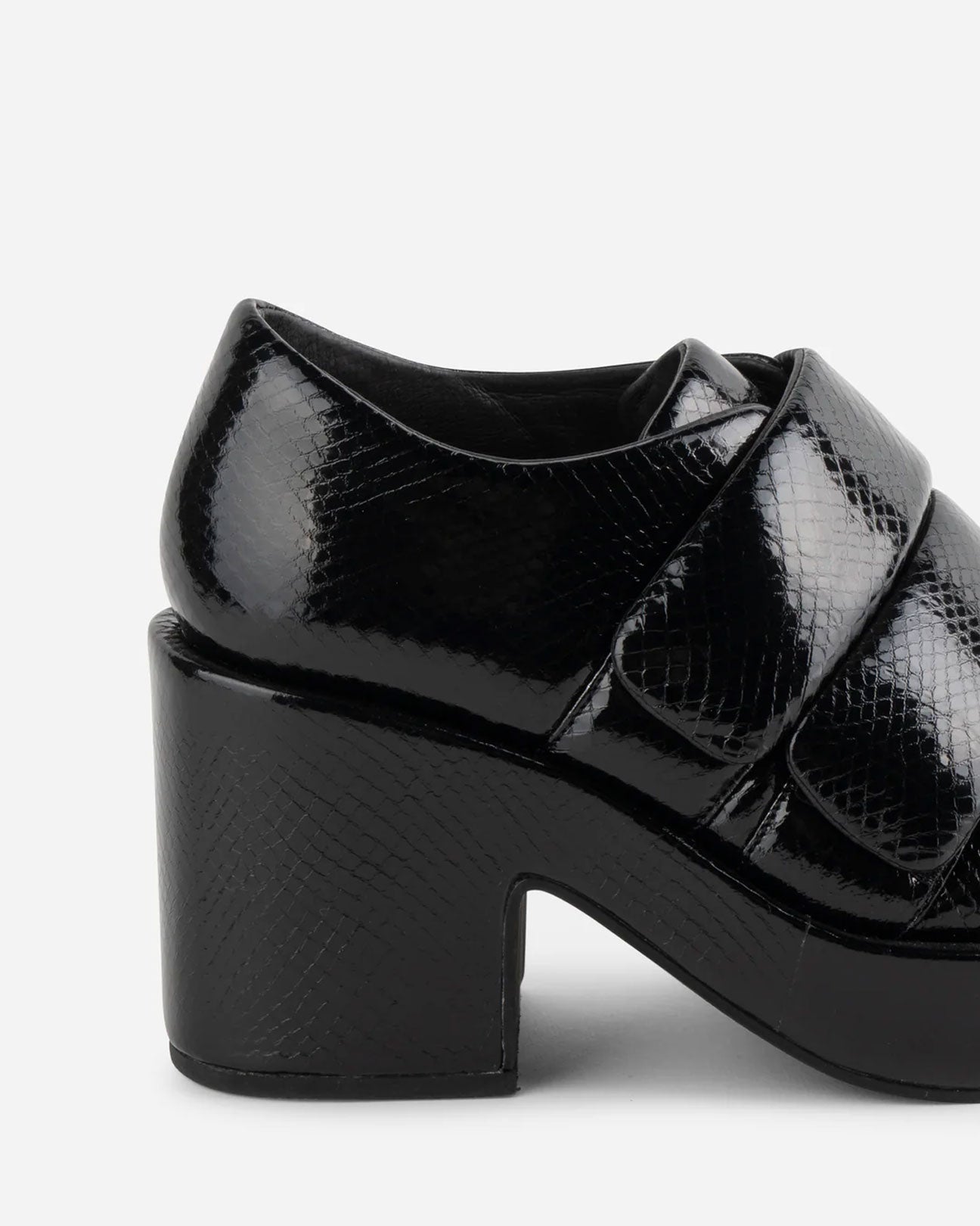 INTENTIONALLy BLANK Crime Platform Loafer in Black