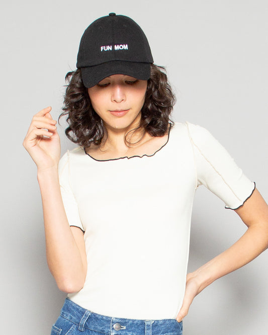 INTENTIONALLY BLANK Slogan Cap in "Fun Mom" available at Lahn.shop