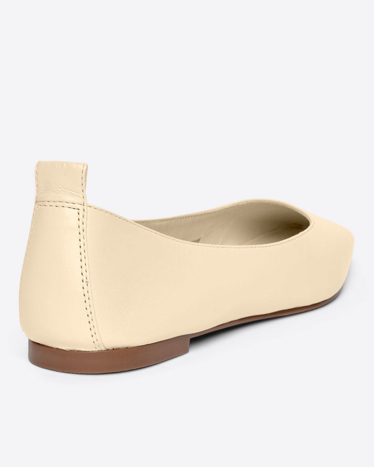 INTENTIONALLY BLANK Image Natural Sole Flat in Eggnog available at Lahn.shop