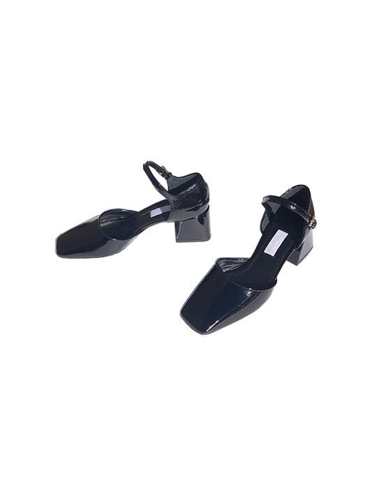 SUZANNE RAE Square-Toe Maryjane in Black