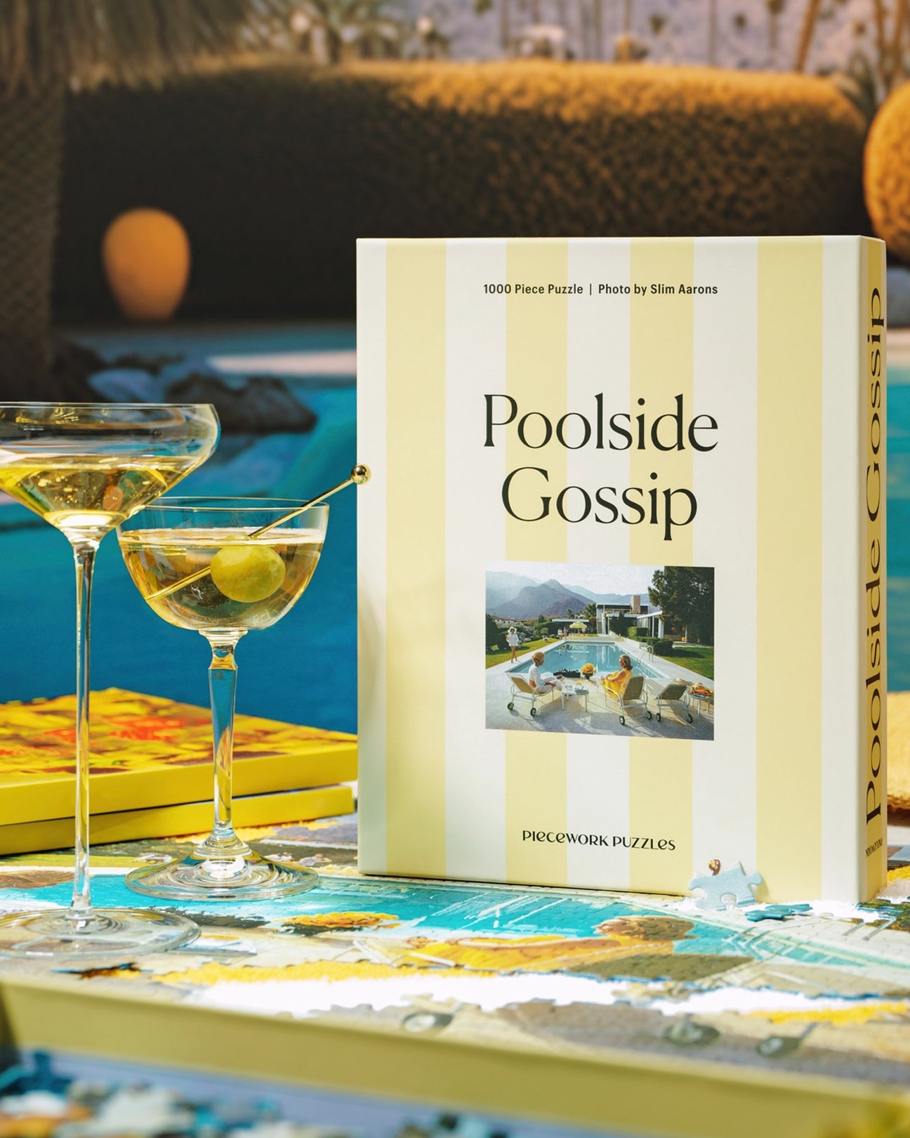 PIECEWORK Poolside Gossip - Slim Aarons Collab - 1000 Piece Puzzle