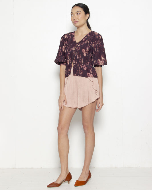PERSONS Auba Tulip Shorts in Clay