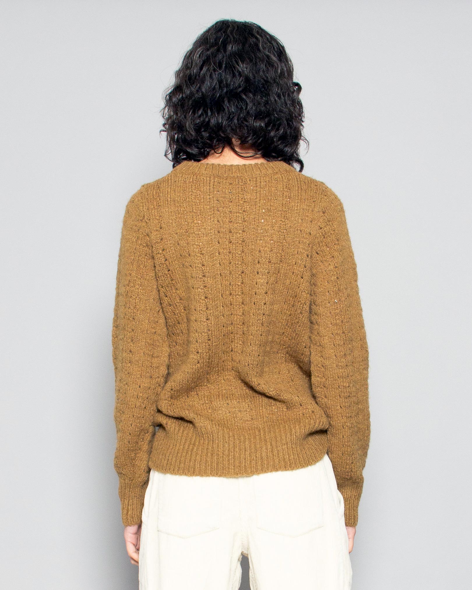 PERSONS Fran Oversized Wool Blend Sweater in Moss available at Lahn.shop