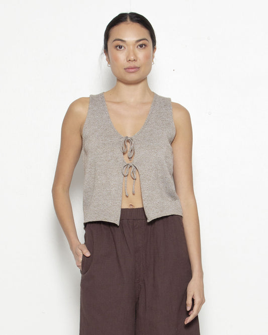 PERSONS Lilah Vest in Sepia