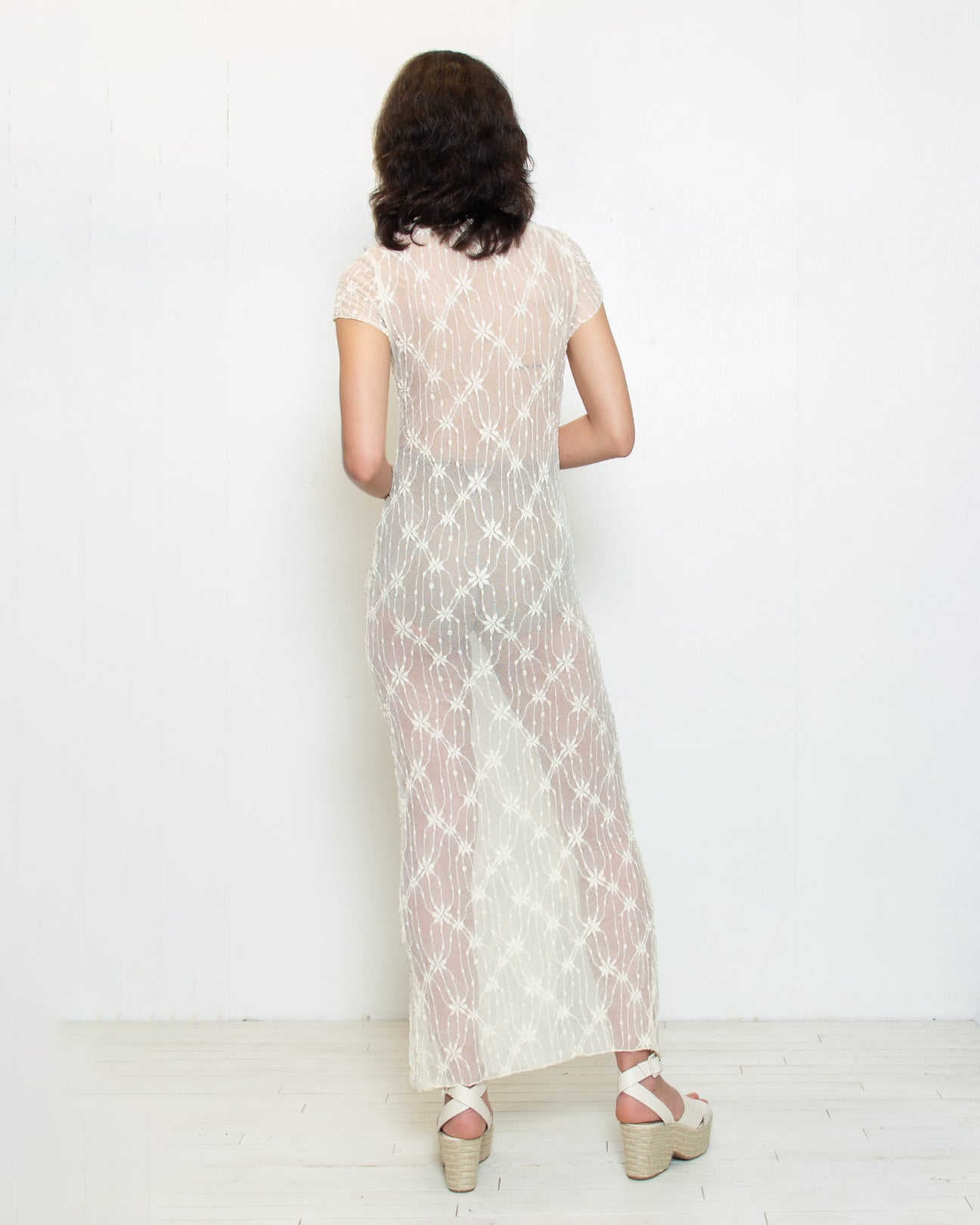 PERSONS Maisey Lace Maxi Dress in Ivory