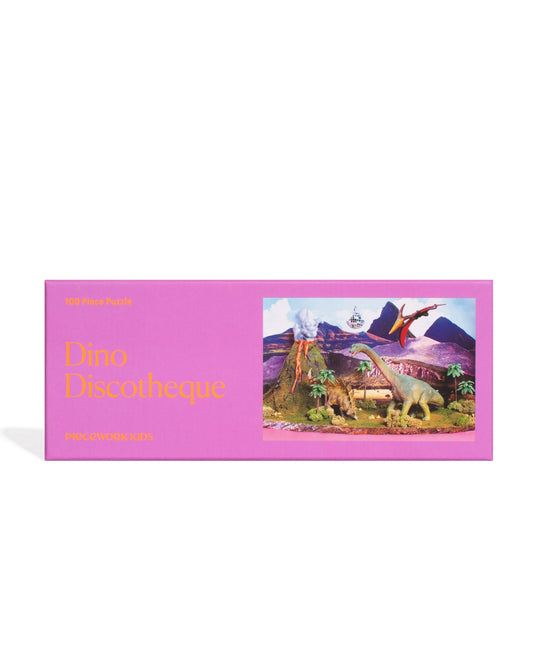 PIECEWORK 100 Piece Kids Puzzle in Dino Discotheque available at Lahn.shop