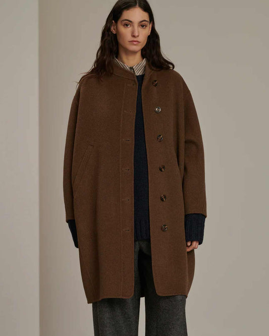 SOEUR Beaulieu Coat in Brown