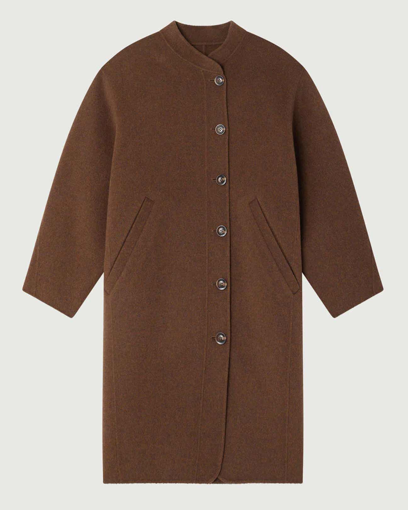 SOEUR Beaulieu Coat in Brown