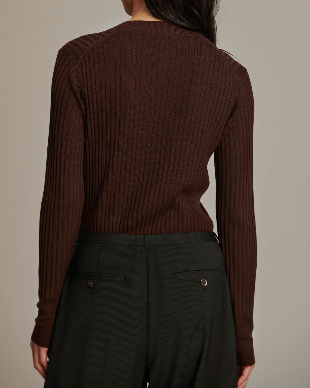 SOEUR Buffalo Pullover Jumper in Chocolat