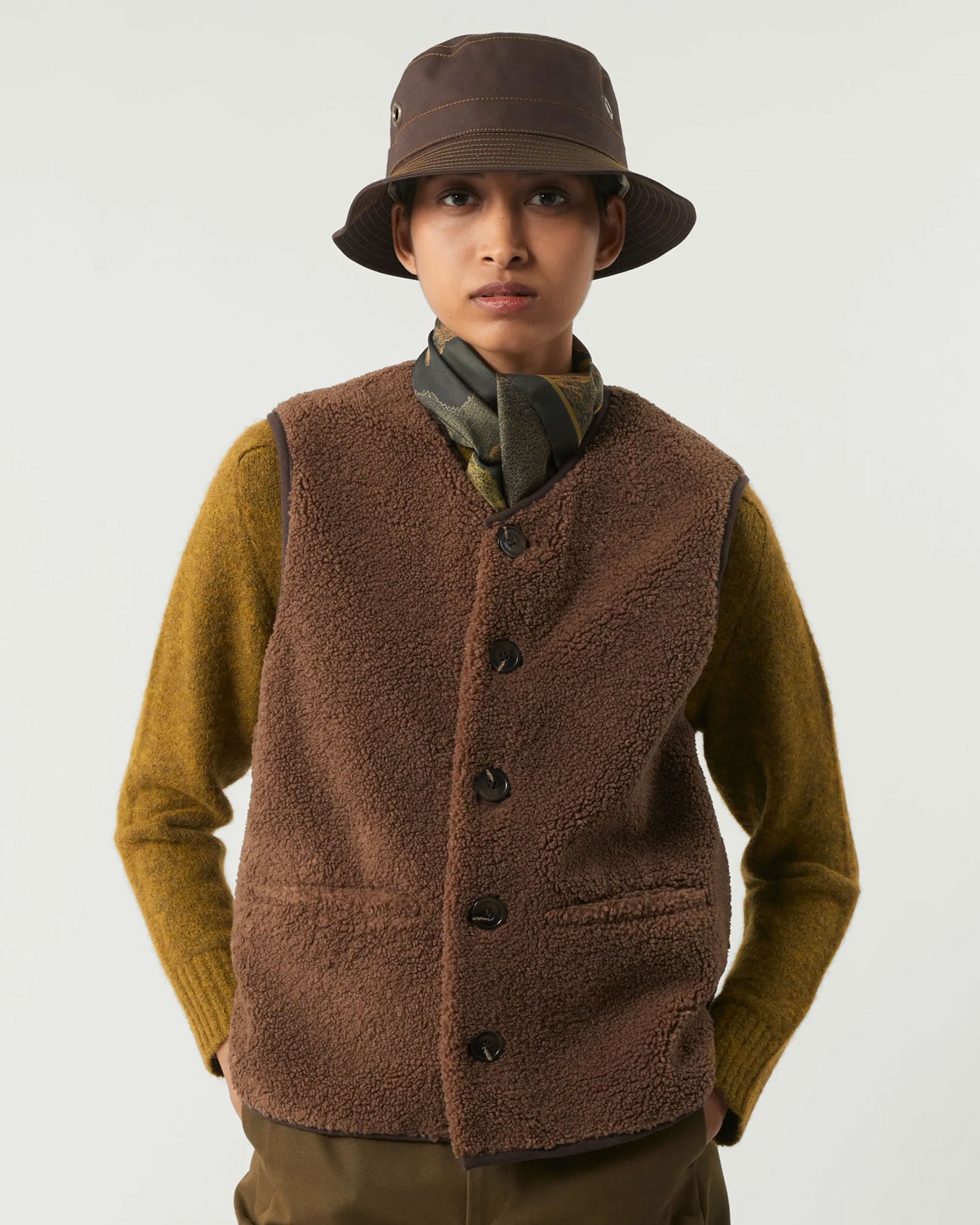 SOEUR Fusil Vest in Brown