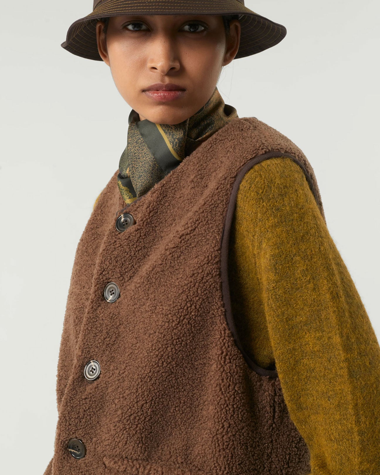 SOEUR Fusil Vest in Brown