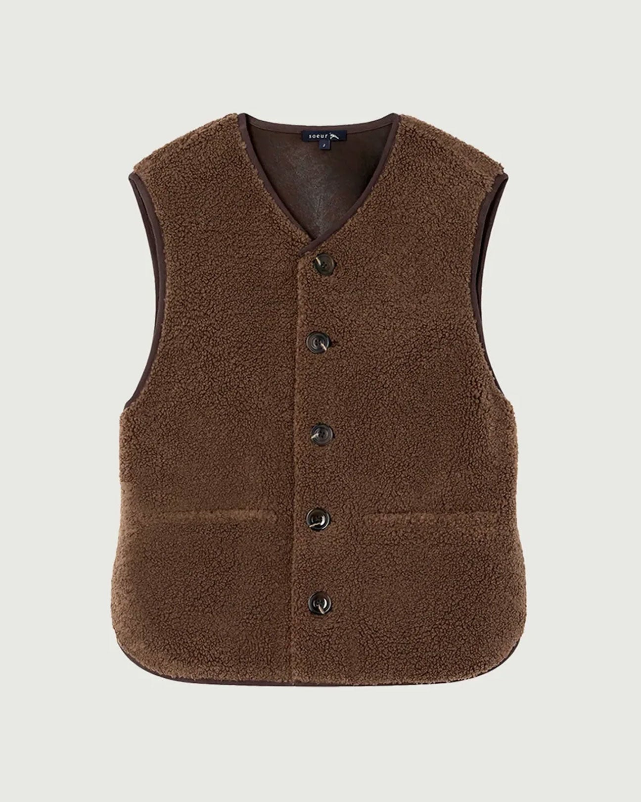 SOEUR Fusil Vest in Brown