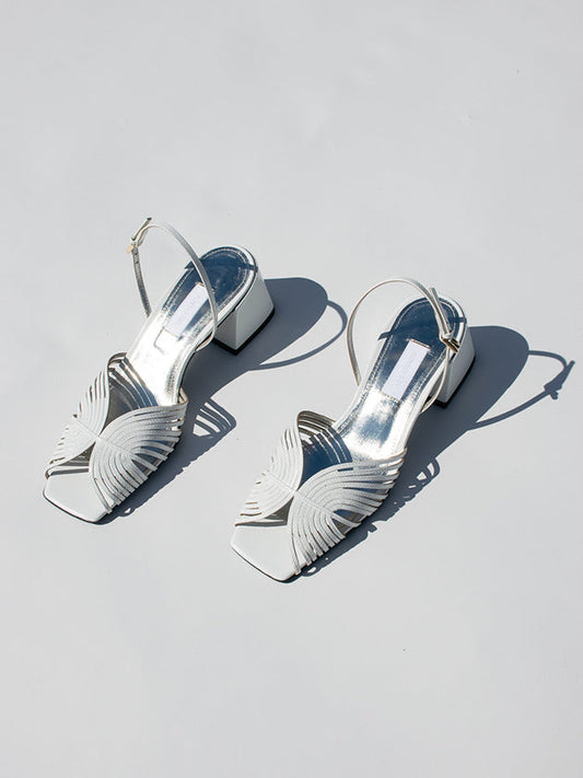 SUZANNE RAE 70s Slingback in White