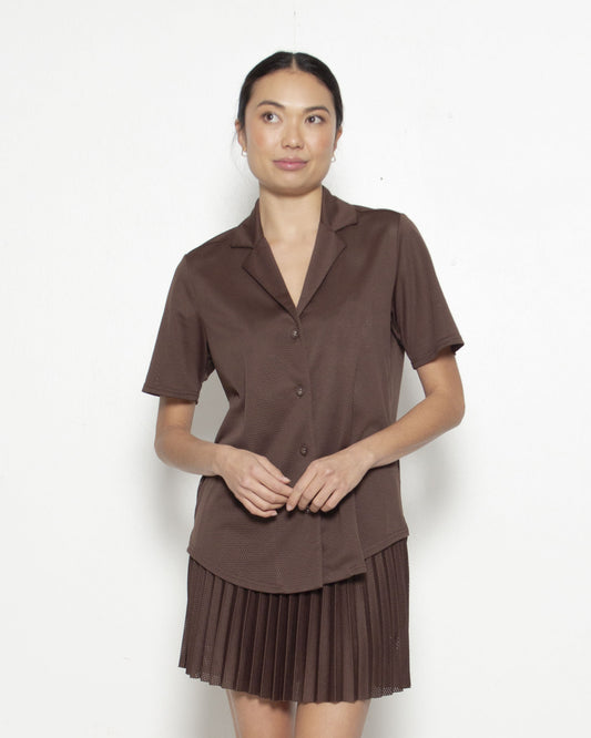 T.W.I.N. Basketball Mesh Bowler in Chocolate