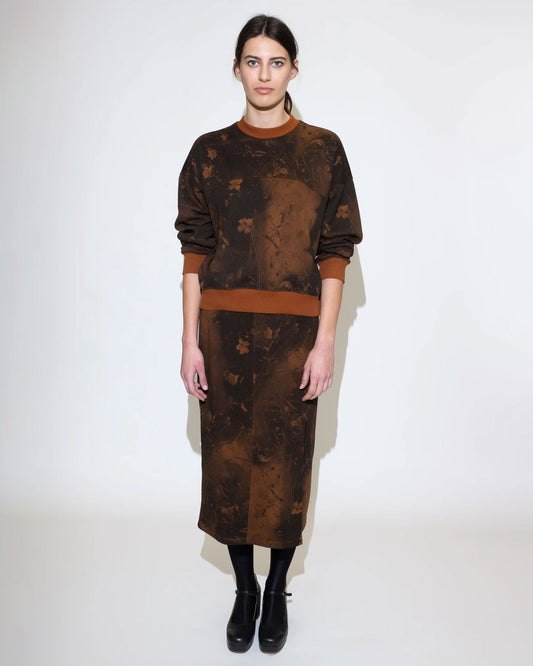 UNTITLED IN MOTION Brigite Sweatskirt in Faskomilo-Brown