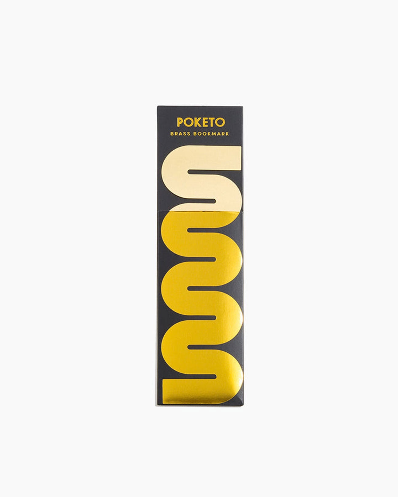 POKETO Brass Bookmark in Wave