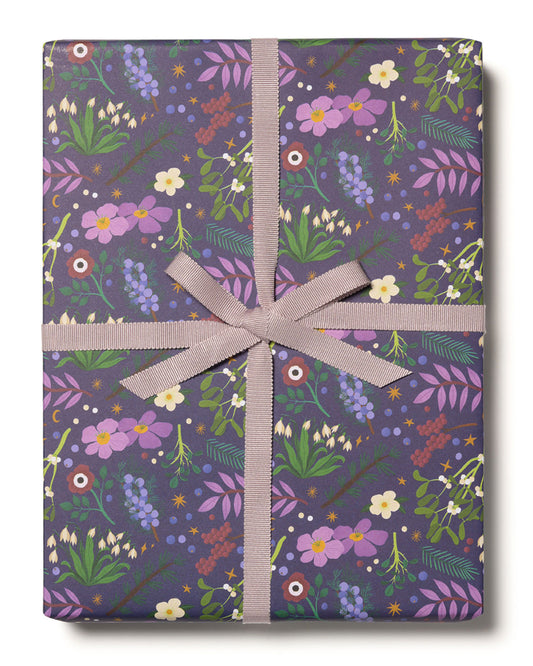 RED CAP CARDS Winter Botanicals Gift Wrap
