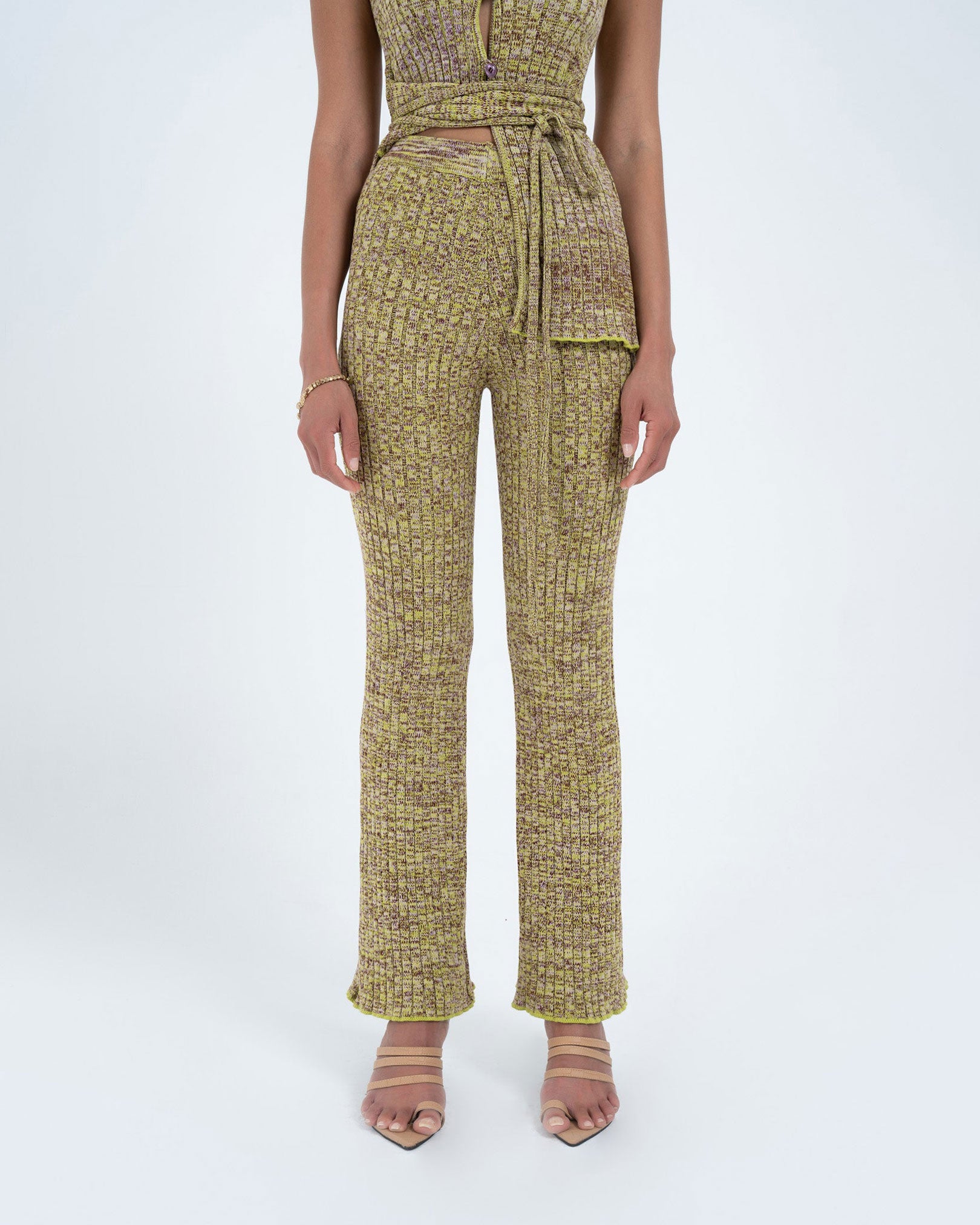 ARTHUR APPAREL Rib Kit Pant in Avo available at Lahn.shop