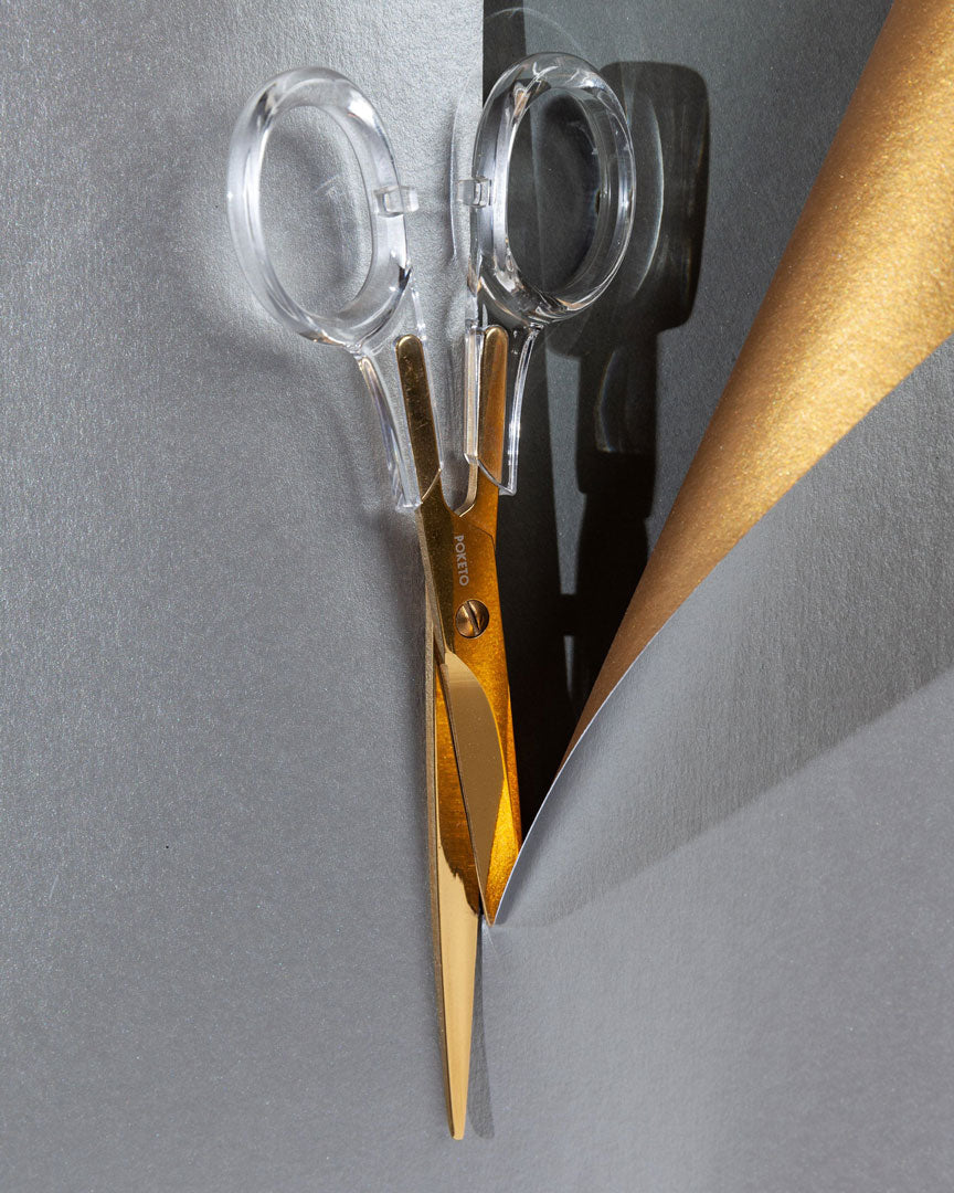 POKETO Acrylic Scissors in Gold