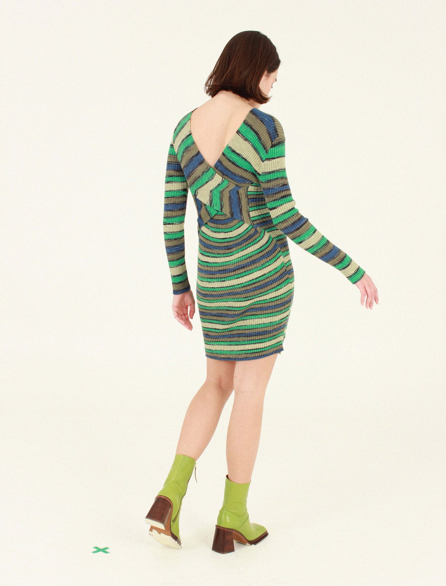 STUDIO FANTASTIQUE Brisa Dress in Green available at Lahn.shop