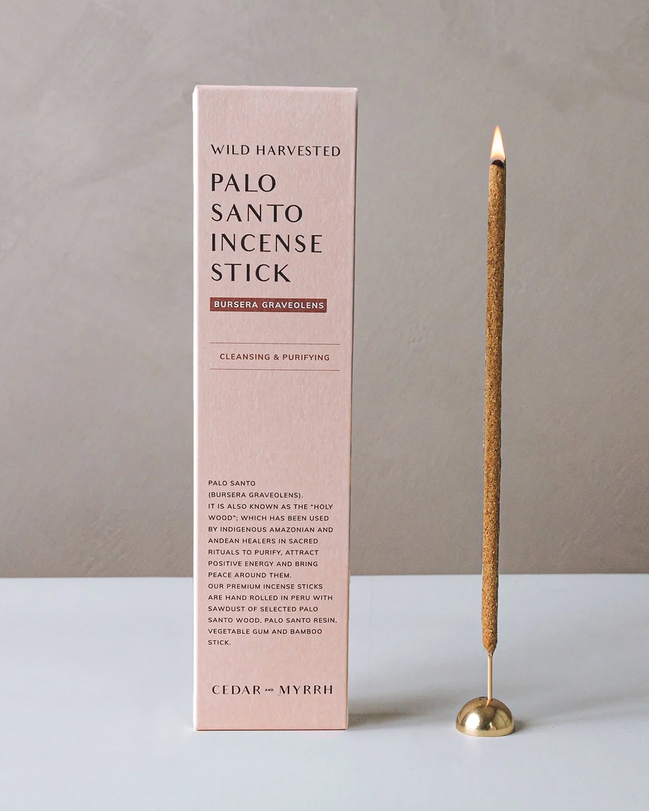 CEDAR AND MYRRH Palo Santo Incense Sticks