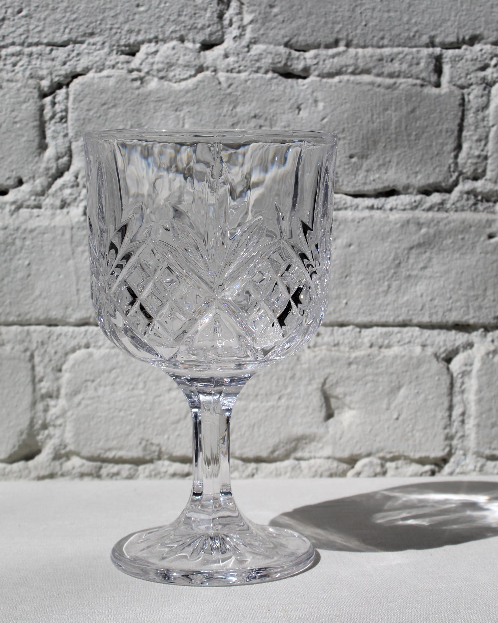 9 CHRISTOPHER Pressed Crystal Glass - Set of 2 available at Lahn.shop