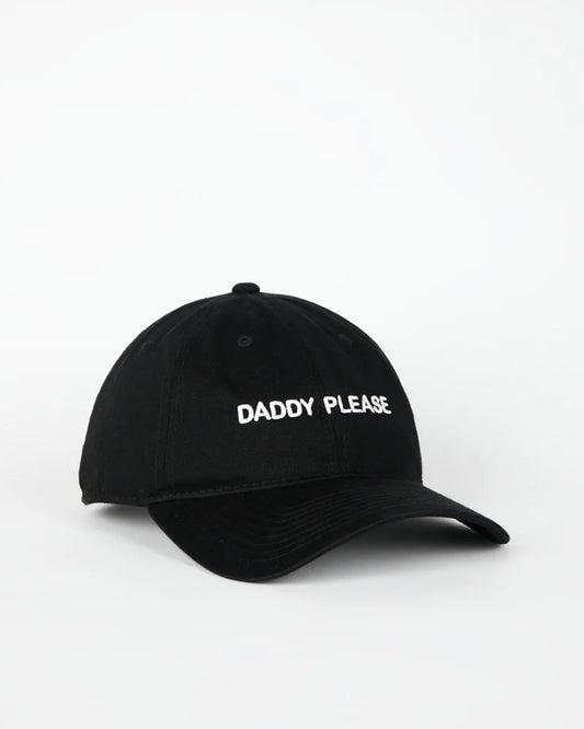 INTENTIONALLY BLANK Slogan Cap in "Daddy Please"