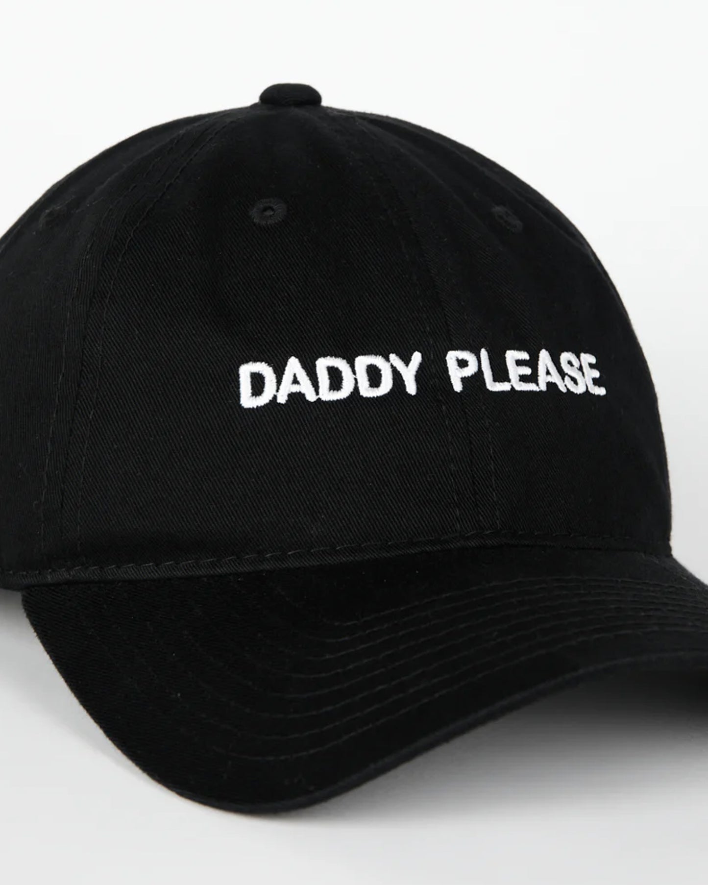 INTENTIONALLY BLANK Slogan Cap in "Daddy Please" available at Lahn.shop