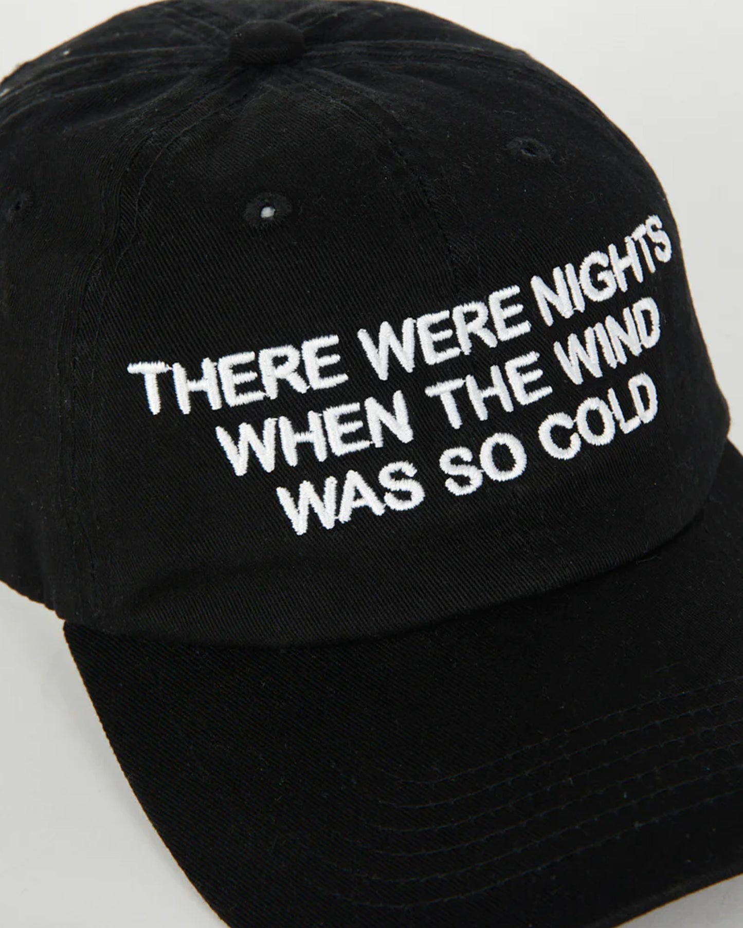 INTENTIONALLY BLANK Slogan Cap in "There Were Nights" available at Lahn.shop