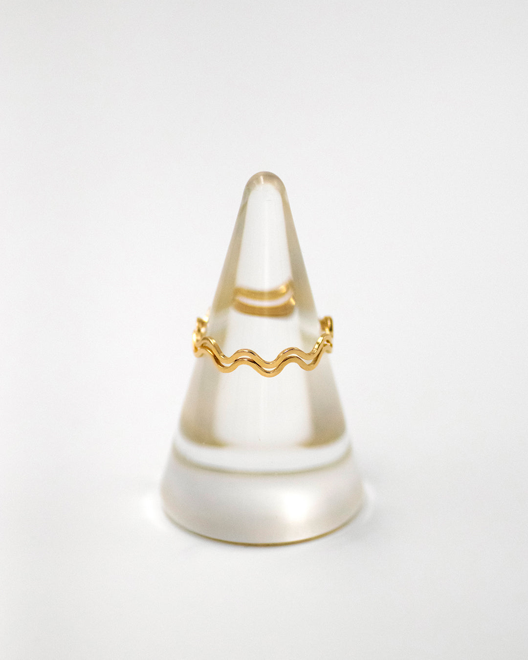 IDAMARI Unna Wave Ring in 18k Gold Plated Sterling Silver