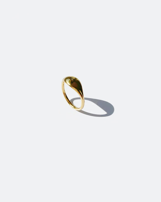 IDAMARI Drop Ring in Gold available at Lahn.shop