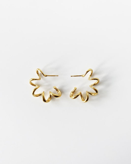 IDAMARI Spring Earrings in Gold