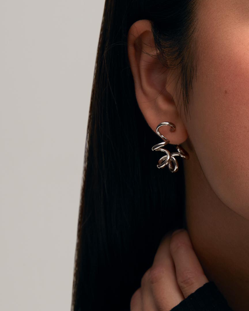 IDAMARI Spring Earrings in Sterling Silver