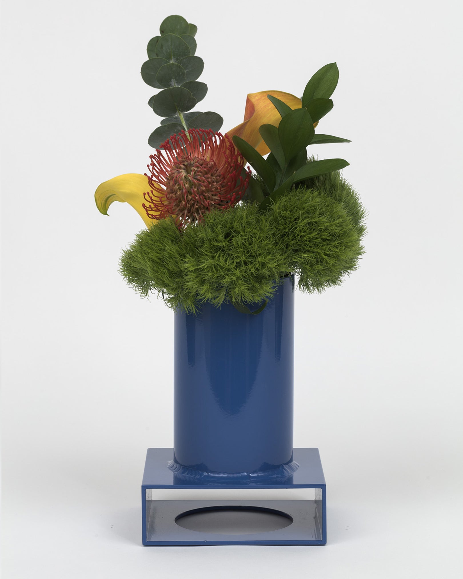 NICE CONDO Brute Tube Vase 002 in Deep Adult Blue available at Lahn.shop