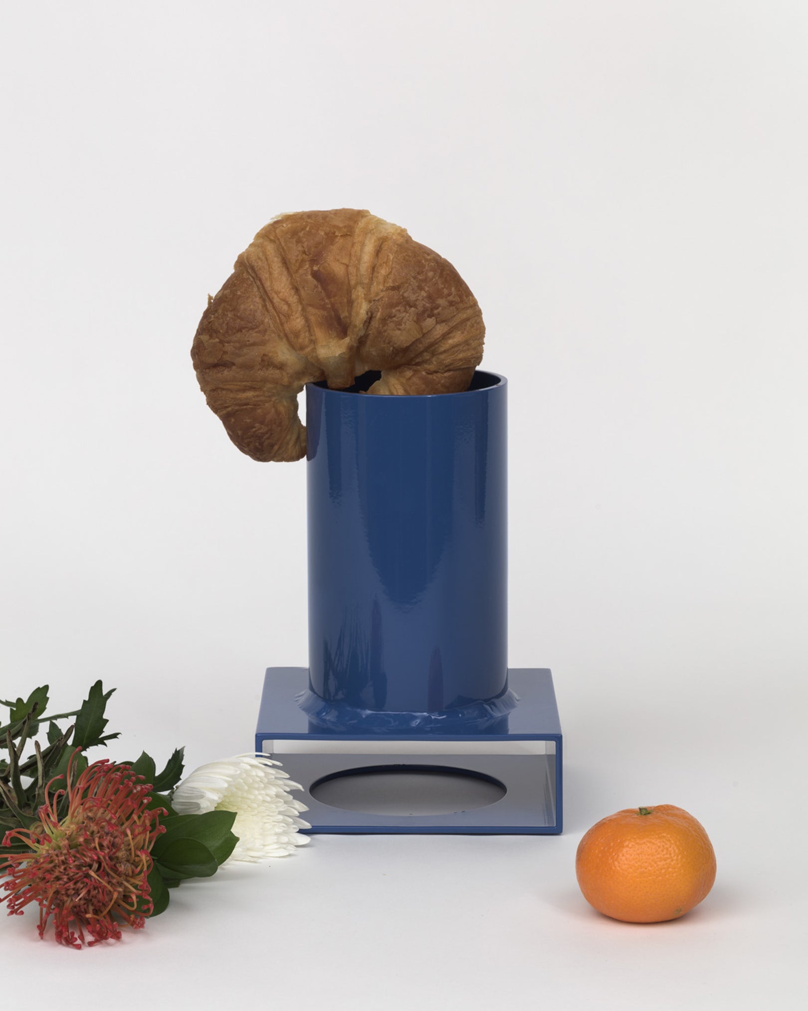 NICE CONDO Brute Tube Vase 002 in Deep Adult Blue available at Lahn.shop