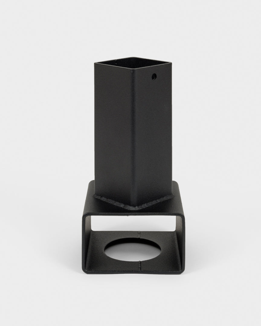 NICE CONDO Brute Tube Vase 001 in Textured Matte Black available at Lahn.shop