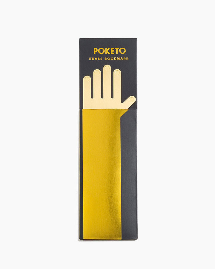 POKETO Brass Bookmark in Hand