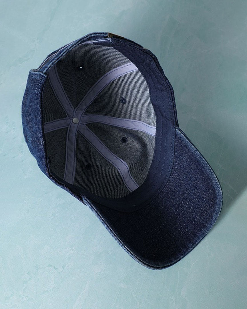 PERSONS Baseball Cap in Blue Stone Wash available at Lahn.shop