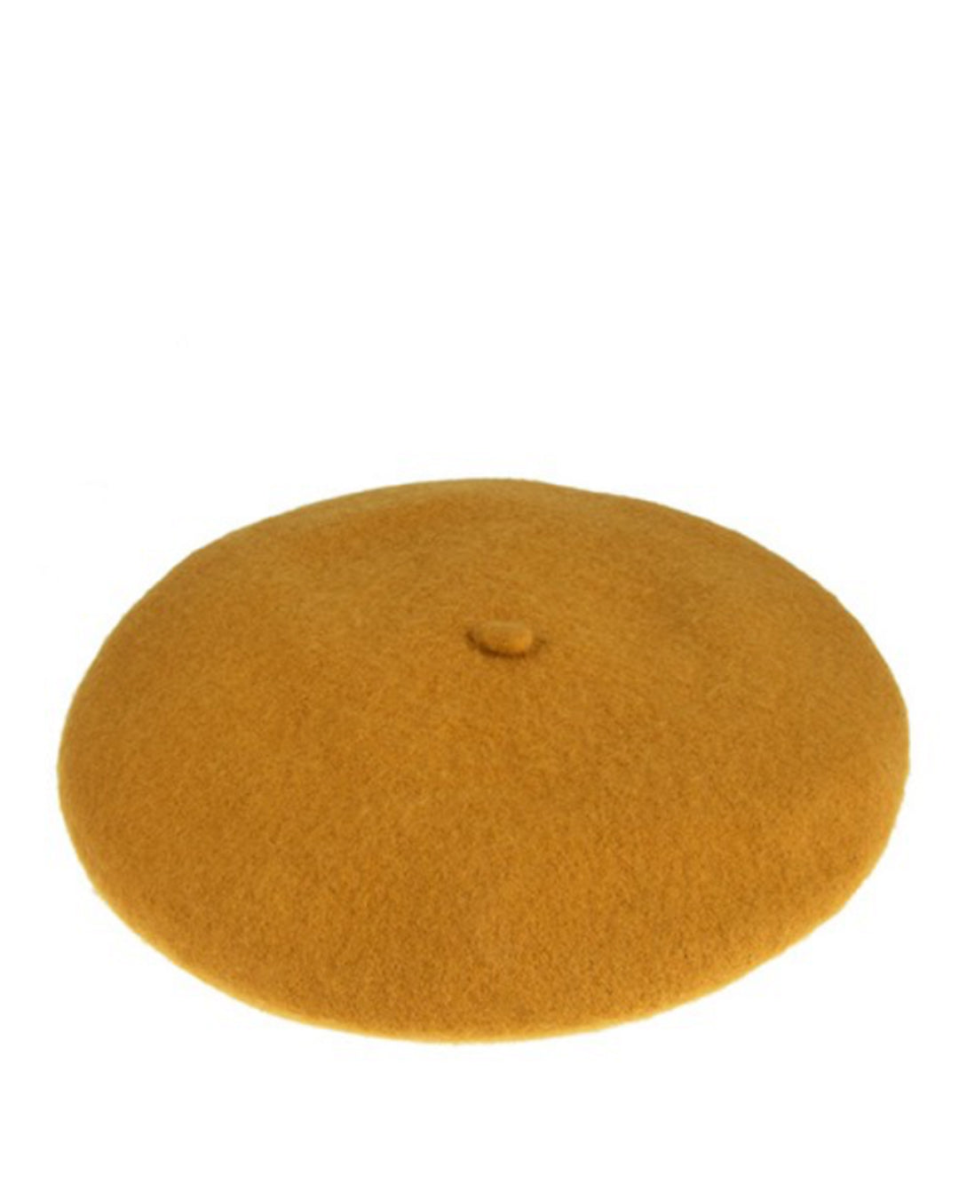 Persons Felted Wool Beret in Mustard