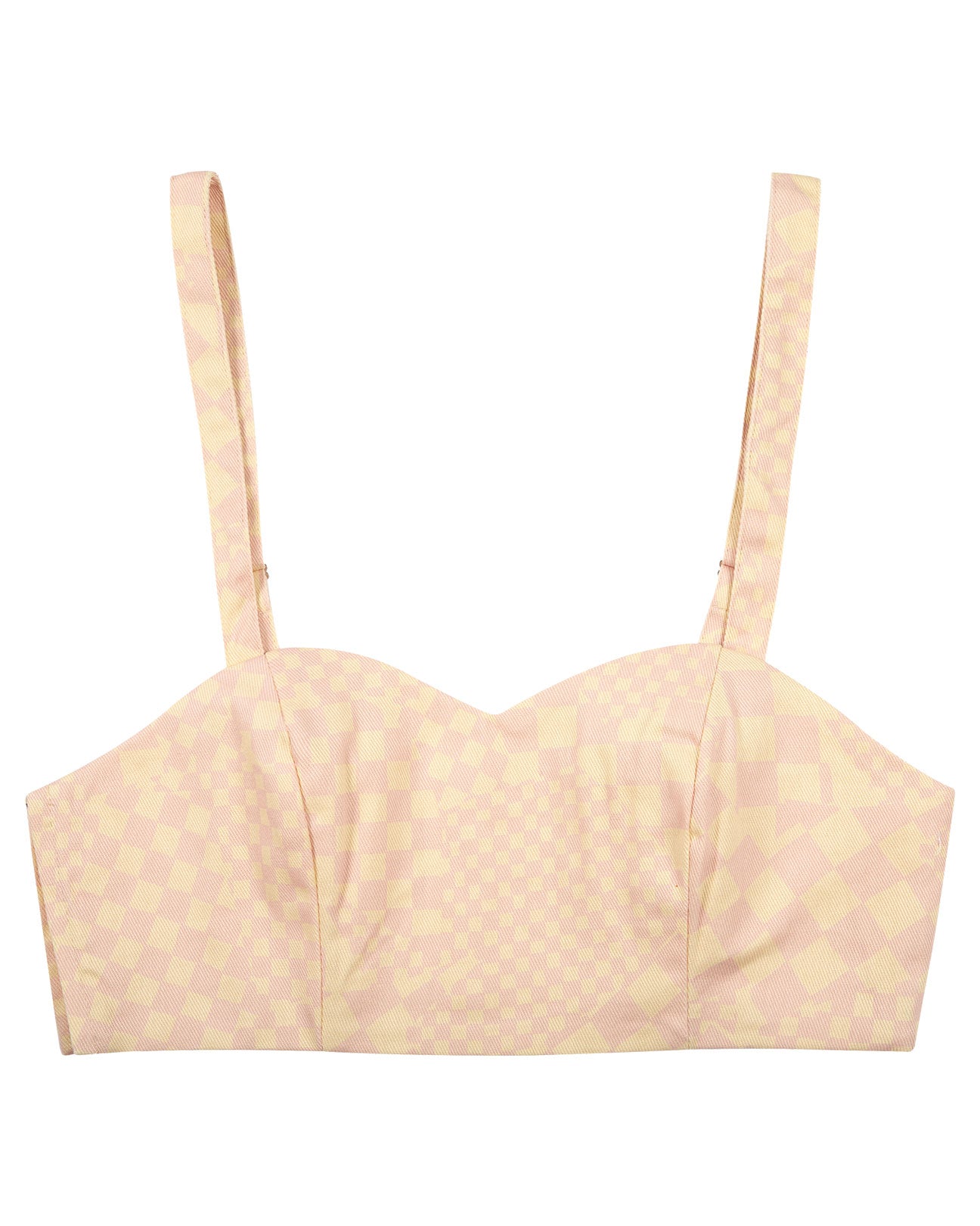 UNTITLED IN MOTION Sacra Top in Pink Check
