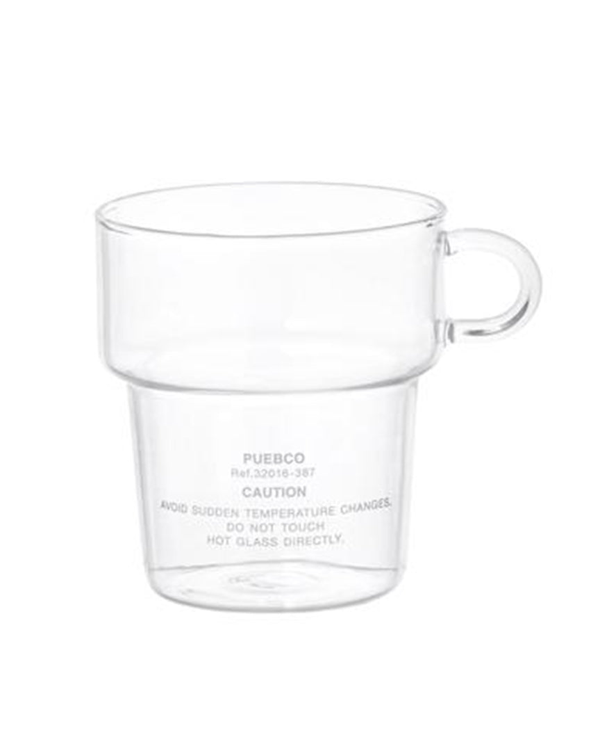 PUEBCO Borosilicate Deep Stacking Glass Mug available at Lahn.shop