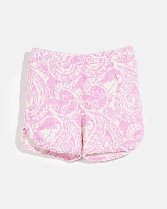BELLEROSE Migui Shorts in Pink Paisley available at Lahn.shop