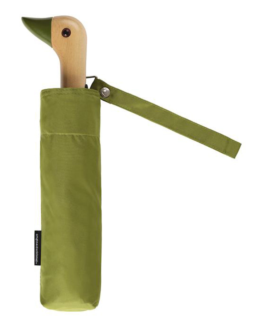 ORIGINAL DUCKHEAD Compact Umbrella in Olive available at Lahn.shop