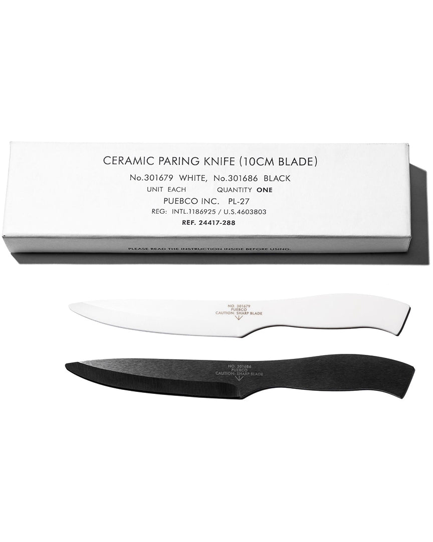 PUEBCO Ceramic Paring Knife in White available at Lahn.shop